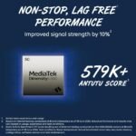 iQOO Z11 Lite 44W 5G (Midnight Blue, 6GB RAM, 256GB Storage) | 6500mAh Battery with 44W Fast Charging* | Dimensity 6300 with 579k+ AnTuTu Score* | OriginOS 6.0 with AI Creation* & Private Space - Image 4