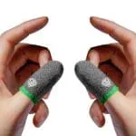 SpinBot Thumb & Finger Sleeve for Mobile Game (4 pieces), Pubg,Cod,Freefire -with Metal Carry Box-Pack of 2 Pair- Black - Image 8