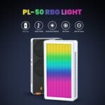 HIFFIN PL-50W Portable RGB Video Light | 50W Power | 2500K-9000K Adjustable Color | 7000mAh Battery | 24 FX Modes | 6600lux Brightness | CRI 95+ | Type-C Charging | Perfect for Photography & Video - Image 8
