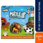 Kids Puzzleup Learn Animal Homes,10-In-1 Entry Level Puzzle,45 Big Size Jigsaw Pieces,Montessori Educational Toy To Improve Memory & Unlock New Words,Gift For Boys & Girls Age 3,4 & 5 Yrs - Image 2