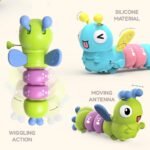 Dancing Caterpillar Wind-Up Toy – Educational Crawling Toy for Toddlers & Babies | Motor Skill & Color Development | Pack of 1 - Image 2