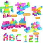 DIY Building Blocks Set for Kids, 200 Pieces Construction Toy with 32 Wheels, Build 8 Toy Cars, STEM Educational Building Kit, Creative Learning Blocks for Boys & Girls 3+ Years - Image 7