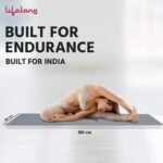 Lifelong LLYM92 Yoga mat for Women & Men EVA Material 4mm Anti-Slip Mat for Workout|Exercise Mat For Home Gym | Yoga Mat-For Gym-Workout and Yoga Exercise I Grey - Image 7