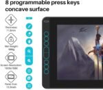 HUION Kamvas 13 Graphic Pen Tablet with Screen | 13.3 Inch Full HD IPS Display | Battery-Free Stylus PW517 | 8192 Pressure Levels | 120% sRGB | Tilt Support | USB-C Drawing Tablet | (Black) - Image 5