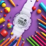 Carlington Kids Digital Watch for Boys and Girls Age 3 to 14 Years Multicoloured Band with Alarm and Date Display - 9121 - Image 9