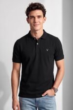 Allen Solly Men’s Polo T‑Shirt | Comfortable Rich Cotton Blend, Band Collar, Regular Fit | Stylish & Premium All Day Wear - Image 6