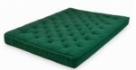 ATOOTFUSION Cotton Floor Mattress, 4 inch Thick Tufted Cushion, 72 x 30 inch, Foldable, Rollable Light Weight Cotton Mattress (Bottle Green) - Image 8