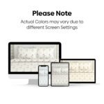 haus & kinder Bedsheet for Double Bed King Size, 108X108 Inches King Size Bed Sheet Cotton 186 TC Bedsheets with 2 Pillow Covers- Rose Serenity - Image 8