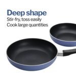 Hawkins Quik Gift Set of 3 Nonstick Frying Pans | Induction & Gas Compatible | Rivet-Less Design for Easy Cooking & Cleaning | Grey (IQFS) - Image 9