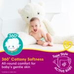 Pampers Active Baby Taped Diapers, Large size diapers, (L) 50 count, taped style custom fit - Image 3