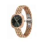 Carlton London Women Celeste Analog Watch, Square Dial, Stainless Steel Strap, Quartz Movement, 30M Water Resistant, Casual Wear - Image 3