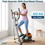 Propel HDA 64i 2-in-1 Elliptical Cross Trainer & Seated Upright Bike for Home | 8-Level Magnetic Resistance | Silent Flywheel | Adjustable Seat & Handle | Pulse Monitor | 100 kg Capacity - Image 2