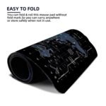 STRIFF World Map Extended Size (800 mm x 300 mm x 2 mm) Gaming Mouse Pad| Desk Mat | Stitched Edges| Non-Slip Rubber Base|Computer Laptop|Keyboard Mouse Pad for Office & Home (World Map) - Image 4