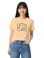LEOTUDE Women’s Regular fit Half Sleeve Round Neck Graphic Tees for Girls - Image 4