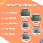 Wembley Educational Laptop for Kids Toys for 2-5 Years Learning Activity Computer Educational Toy for 3 Years Old Boy Learn Alphabet,Letter,Words,Games,Mathematics,Music,Logic Memory Tool,Multicolour - Image 3