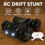 VEBETO Remote Control Drift Stunt Car Toy | 1 Year Warranty | 4x4 RC Car for Kids & Adult | High Speed Racing Car | Omni-Directional Wheels | 360° Rotation | Double Sided Driving | RGB Lights Music - Image 2