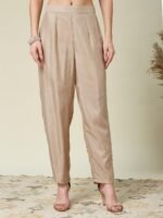 MOKOSH Women’s Silk Embroidery Anarkali Kurta Pant with Dupatta - Image 9
