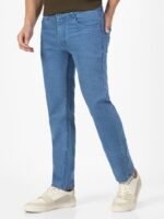 Urbano Fashion Men's Regular Fit Mid Rise Washed Jeans Stretchable - Image 3