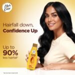 Hair & Care Almond, Vitamin E & B5 Non-Sticky Hair Oil - 500ml | Up to 90% Less Hair Fall | Frizz Control | Smooth & Glossy Hair - Image 3