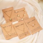 Shining Diva Fashion 5 Pcs Latest Stylish Heart Butterfly Pearl Necklace Jewellery Set for Women Pendant Necklace Gifts for Girls (16476np) - Image 6