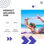 Boldfit Yoga Belt for Women and Men - Yoga Strap for Stretching with Extra Safe Adjustable D-Ring Buckle - Durable and Comfy Texture - Perfect for Your Yoga Session - 6 Feet, Purple - Image 5