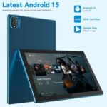 IWEGGO 15 Android Tablet, 10 18GB RAM + 128GB ROM/2TB Expandable Tablet, 2.0GHz Quad-Core Processor, 1280x800 HD Touchscreen, 5G WiFi6 BT5.0, 2-in-1 Tablets with (Navy Blue) - Image 2