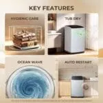 Haier 6 kg 5 Star Oceanus Wave Drum Washing Machine Fully Automatic Top Load (HWM60-AE, Moonlight Silver) - Image 2