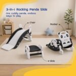 Amazon Brand – Jam & Honey Panda 3-in-1 Foldable Slide with Rocker Chair for Toddlers | Small | Indoor & Outdoor | Safe for Boys & Girls | Age 2 Years | Easy Assembly | Black - Image 2