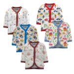 Tinchuk Baby Boy's & Baby Girl's Printed T-Shirt/Jhabla/Nightsuits with Assorted Prints- Multi-Pack - Image 9