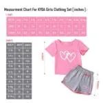KYDA KIDS® Girls 100% Cotton Bio Washed Printed T-Shirt and Shorts Co-ords Clothing Set | Premium Soft & Breathable Summer Casual Comfort Outfit for Girls - Image 6