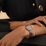 Carlton London Women Chloe Analog Watch Gift Set, Square Dial, Stainless Steel Strap, Quartz Movement, Square Dial, Silver Tone Strap, 30M Water Resistant, Casual Wear | - Image 2