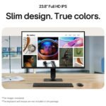 LG24U411A-BN Smartchoice 60 cm (24-inch) Full HD (1920 x 1080) IPS Monitor, 3-Side Virtually Borderless, 1ms MBR, 120Hz, sRGB 99%(Typ.), HDR10, Reader Mode, Flicker Safe, VGA, HDMI, Slim Stand, Black - Image 6