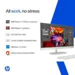 HP All-in-One, AMD Ryzen 5 7520U (16GB LPDDR5, 512GB SSD) IPS, Three-Sided, Micro-Edge, Anti-Glare, FHD, 23.8''(60.5 cm), Win 11 Home, Office 24, 5.27kg, FHD IR Camera, 24-cr0271in - Image 5