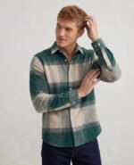 DEEMOON Men's Premium Cotton Blend Printed Checkered Shirt | Full Sleeve Plaid Casual Button-Down Shirt | Soft & Comfortable Regular Fit | Office, Travel & Everyday Wear - Image 7