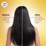 Hair & Care Almond, Vitamin E & B5 Non-Sticky Hair Oil - 500ml | Up to 90% Less Hair Fall | Frizz Control | Smooth & Glossy Hair - Image 7