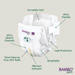 Bambo Nature Premium Baby Tape Diapers for Baby Small Size (3-6 Kgs) - Super Absorbent, Breathable, Extra Soft, Dermatologically Tested, Hypoallergenic Infant Nappies With Wetness Indicator, 30 Count - Image 3