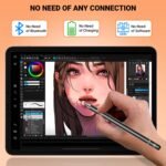 Tukzer Universal Stylus Pen for Smartphone/Tablet/iPad/Pro/Air/iPhone/iOS/Android/All Touch Screens Devices| Fine Point Disc Tip, Lightweight Aluminum Body Magnetic Cap Drawing Writing (Black) - Image 8