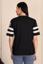 BLACKSTEP Women Oversized Cotton Jersey Tshirt | Loose Fit Streetwear Casual Top | Drop Shoulder Longline T Shirt for Girls College Wear Travel Gym Daily Outfit - Image 6