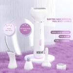 Medgears 5-in-1 Women’s Electric Grooming Trimmer – Precision Facial Hair Remover for Face, Eyebrow, Upper Lip, Bikini & Body | Rechargeable | Painless & Safe - Image 2