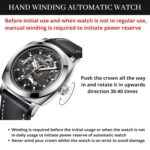 BENYAR Automatic Mechanical Watch for Men | Skeleton Dial Analog Watch | Genuine Leather Strap | 30M Water Resistant | Luxury Men’s Gift Watch - Image 2
