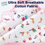 MOM CARE Nappies for New Born Baby | Soft Cotton Langot | Reusable Cloth Nappy Pack of 6 | Adjustable Tie Style | Double Layer Padded Design | XS White - Image 2