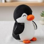 ADORA Penguin Soft Toy for Kids, Cute Plush Stuffed Teddy Ultra Soft Animal Plush Toy for Boys & Girls, Birthday Gift for Babies & Toddlers, Washable Black & White Penguin (17 cm) - Image 2