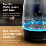 Wipro Elato BK214 1.8 litre Glass LED electric Kettle| Auto cut off | Triple Protection - Dry Boil, Steam & Over Heat |Stainless Steel Inner Body | 1200 watts - Image 2
