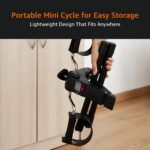 Amazon Brand - Symactive Fitness Mini Cycle Pedal Exerciser I Heavy Material with Fixing Straps| Adjustable Resistance Levels and Digital Display | Anti-Skid, Compact & Portable | Black - Image 10