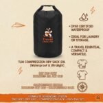 TRAVEL LIKES ME Waterproof Travel Bag - Small Pouch for Men and Women, Travelling Gear, Camping Accessories, Trekking, Hiking, Swimming, Traveller Pouches, 20l ltrs Dry Bag (Black, 20 Liters) - Image 6