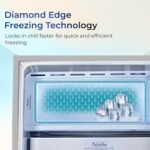 Haier 165 L 1 Star Direct Cool Single Door Refrigerator with Diamond Edge Freezing Technology, Easy Clean Back, Large Vegetable Box (HED-171MSA-P, Moon Silver, 2026 Model) - Image 6