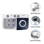 Samsung 6.5 kg, 5 star, Semi-Automatic Top Load Washing Machine (WT65R2200LL/TL, Air Turbo Drying, LIGHT GRAY, 5 Year Warranty on Wash Motor) - Image 5
