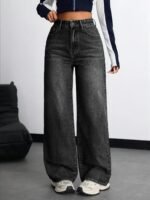 Nifty Women's Denim Stretchable High Waist Baggy Jeans for Women - Image 2