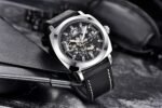 BENYAR Automatic Mechanical Watch for Men | Skeleton Dial Analog Watch | Genuine Leather Strap | 30M Water Resistant | Luxury Men’s Gift Watch - Image 3