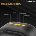 Dubstep Pop 1200 Portable Bluetooth Speaker | 12W Loud Sound, Deep Bass with XBASS, 16 Hrs Playtime, TWS Stereo Pairing, 52mm Driver, Splash-Resistant, Carry Strap (Black) - Image 14